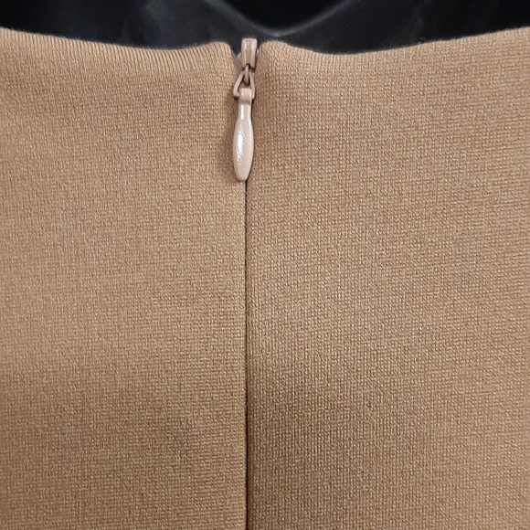 Designer Hazel Mae Taliah Dress Camel/Ivory Size XL Brand New Made in Canada - Picture 7 of 8